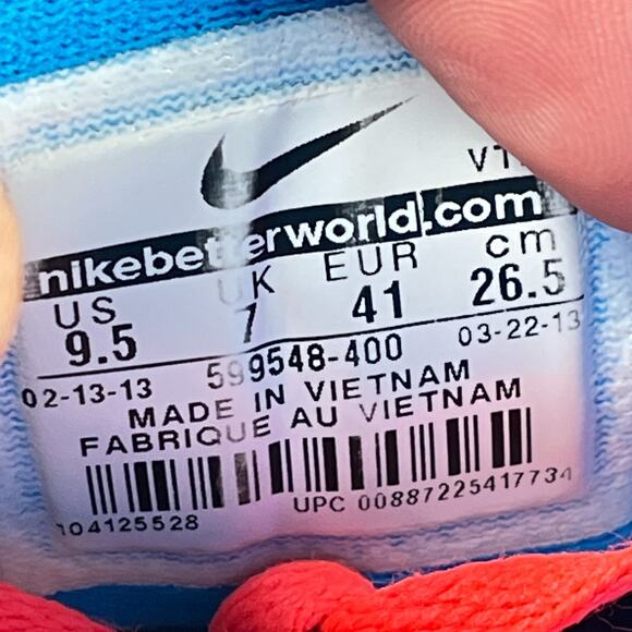 Nike Flex Experience RN 2 Blue Running Shoes Sneakers 599548-400 Womens Size 9.5 - Picture 9 of 10